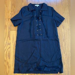 Laju Los Angeles Navy tie front dress Size L